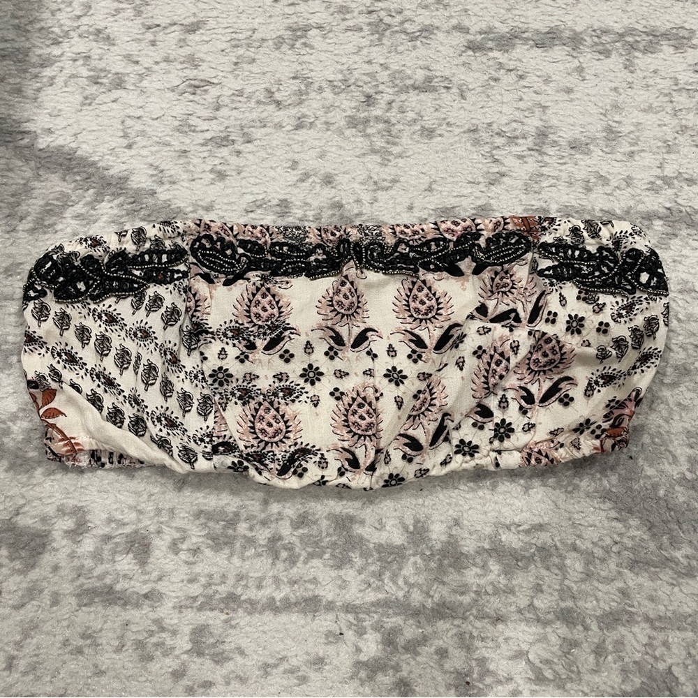Free People Paisley Beaded Bandeau